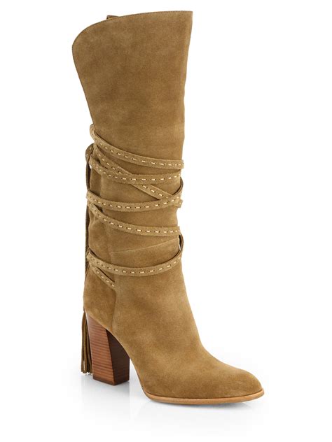 michael kors high boots for cheap|michael kors booties suede.